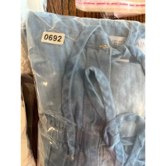 Sweet Rain Women's Blue Tie In Front Blouse Size M - Picture 5 of 5